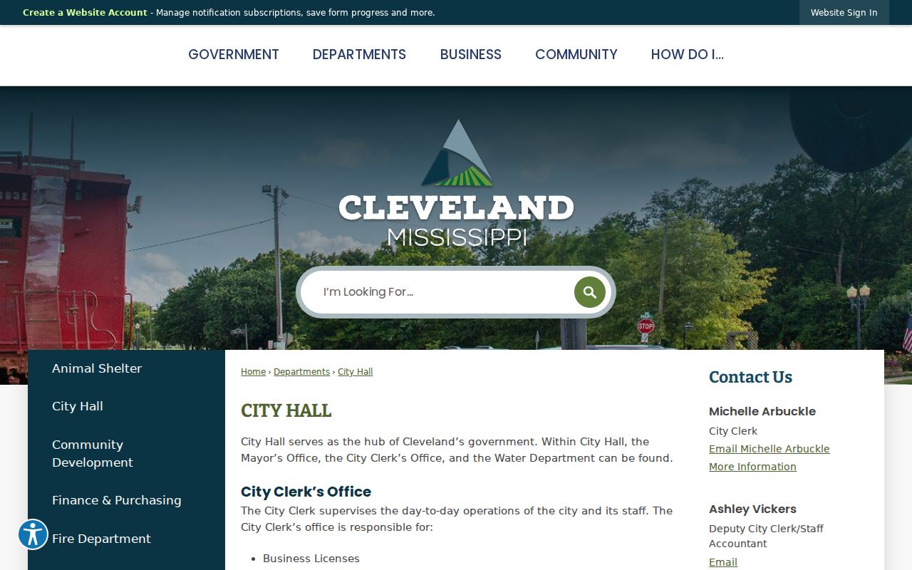Cleveland court docket City Hall location