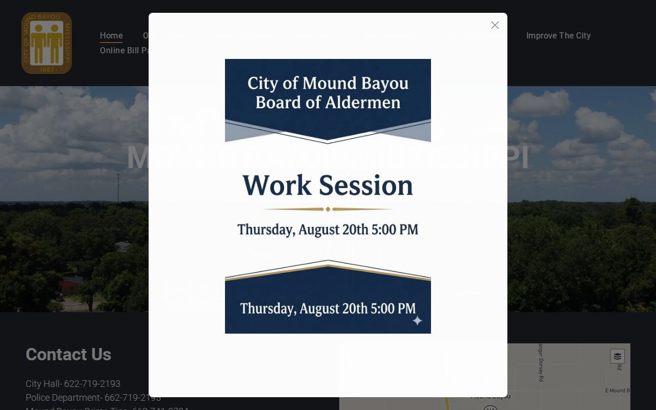 Mound Bayou court docket city government source