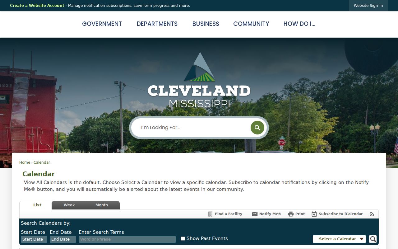 Bolivar County court dates Cleveland municipal calendar filters