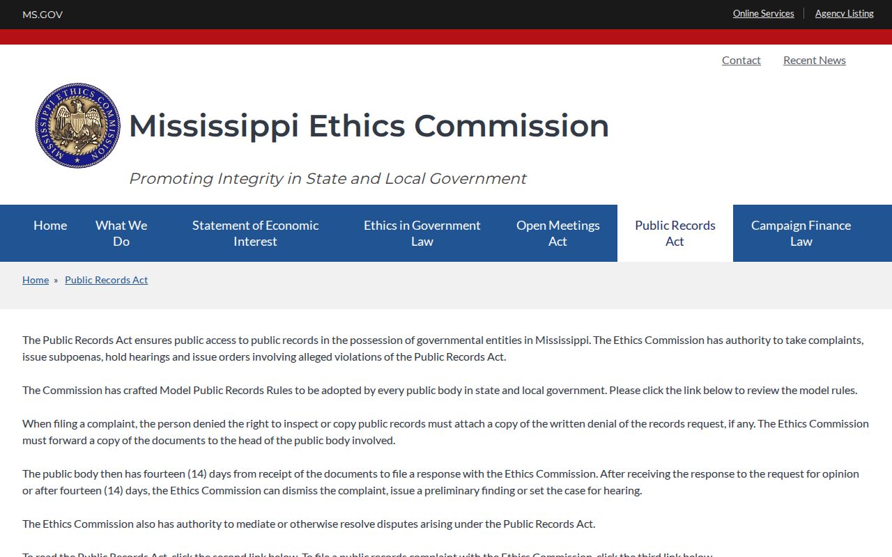 Bolivar County criminal docket public-record access information